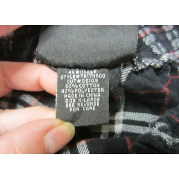 Y2K Grunge Plaid Mini Skirt Black Red White Checkered L.A. Kitty XL - Picture 4 of 6